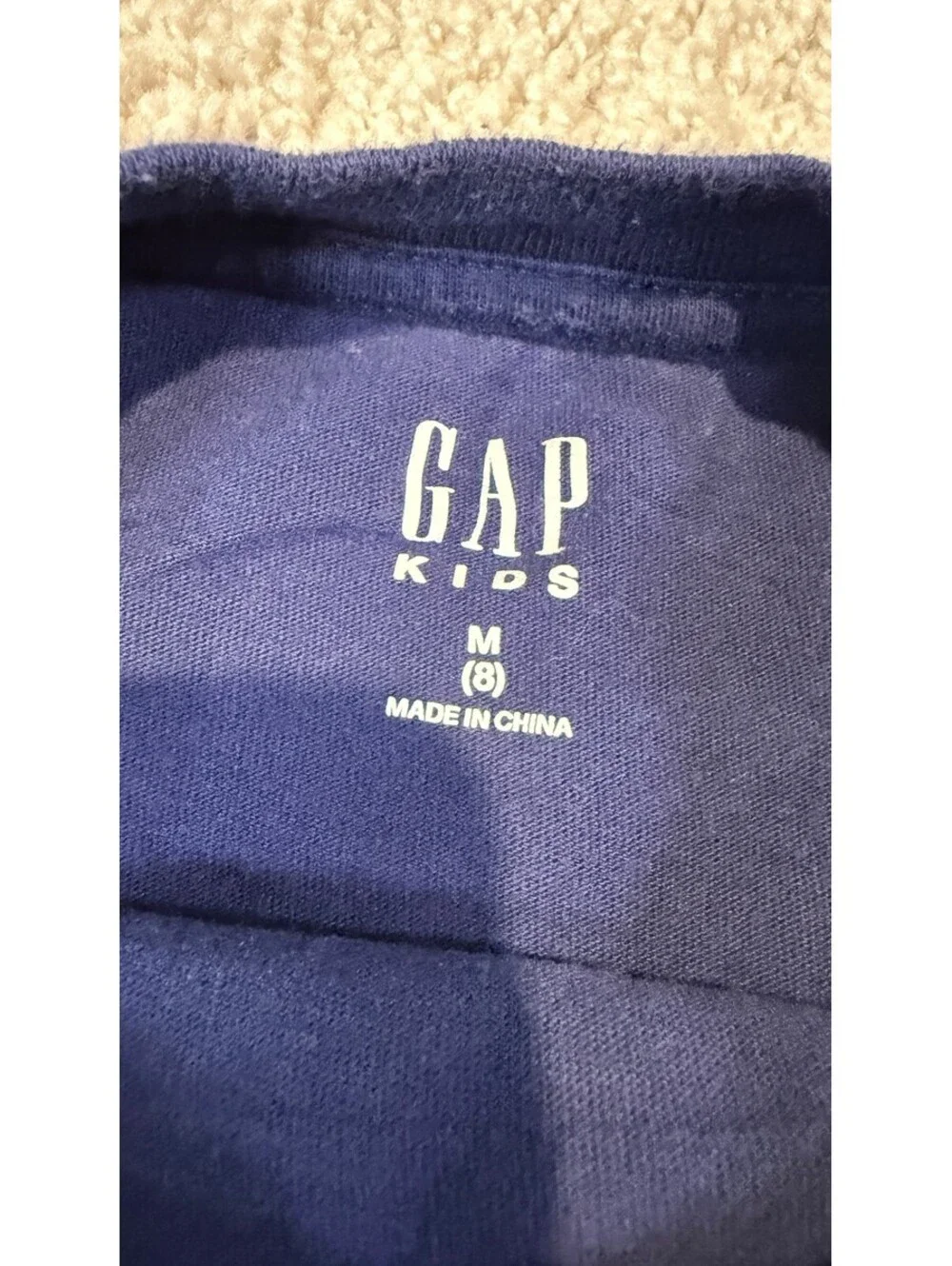 GAP Kids Navy Blue Graphic Surfboard T-Shirt Size M (8)